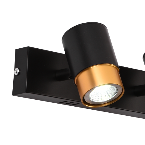 Proiector LED cu 4xGU10 Proiectoare, Auriu, Metal si Acril [1]