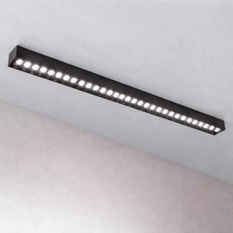 Proiector LED Liniar Aplicat Grila 30W, Lumina Neutra 4000k, 30 surse, 80 x 3.5 x 6.5 cm [2]