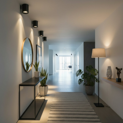 Produse Alessandro - Proiector LED TINNIE, Fix, 8W, Lumina Neutra 4000K, Negru