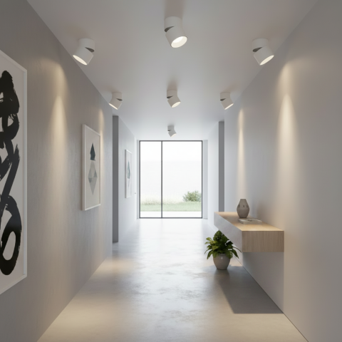 Produse Alessandro - Proiector LED TINNIE, Rotativ, 9W, Lumina Neutra 4000K, Alb