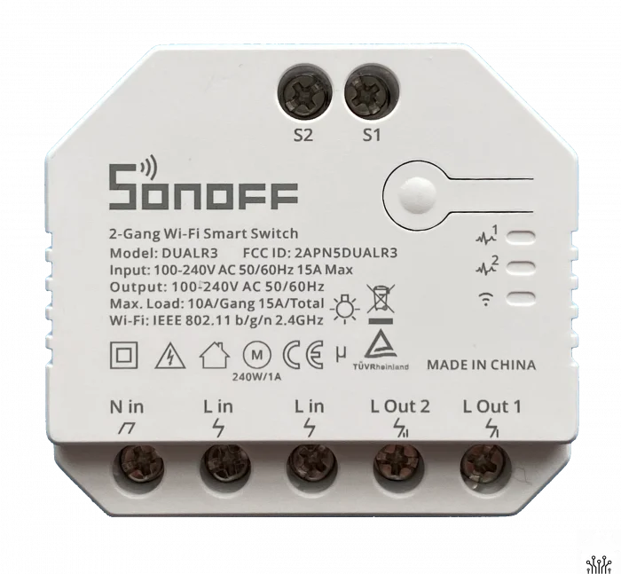 Control si Automatizare Smart Home - Releu Smart wireless Sonoff 2 canale R3