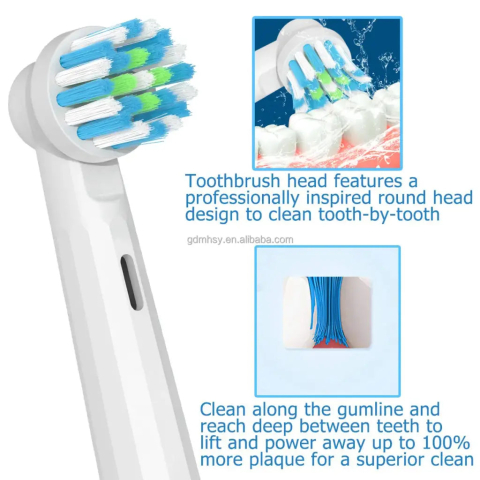 Rezerve periuta de dinti TB-20, compatibil cu Oral-B, Cross Action, 4 buc [1]