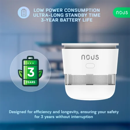 Senzor Smart de Fum Nous E8, Zigbee [3]