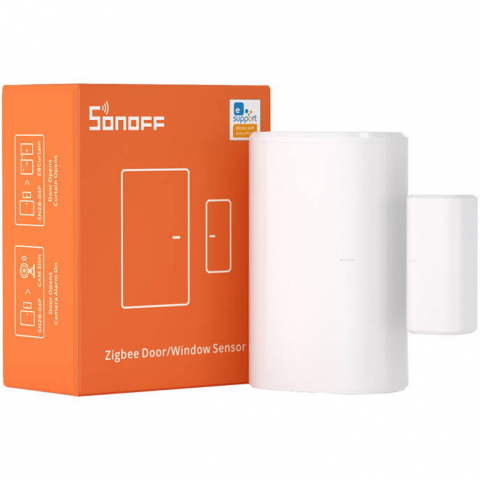 Senzor smart usa-fereastra Sonoff SNZB-04P, ZigBee, Alb