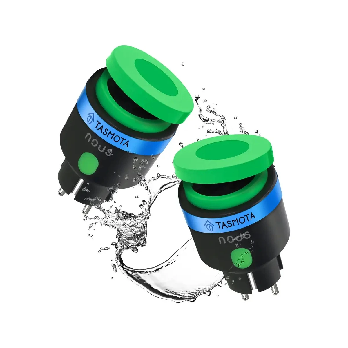 Prize de Exterior Smart - Set 2 Prize Smart WiFi pentru Exterior NOUS A6T, IP44, 16A - Tasmota