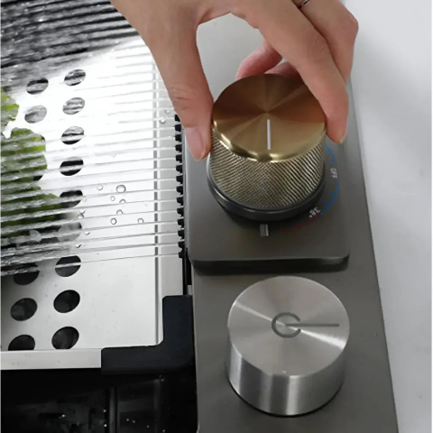 Set Chiuveta Bucatarie Inox cu Baterie Dubla, Cuva Perforare Legume/Fructe, Cuva Universala cu Dop Scurgere, Tocator, Negru Grafit, 75x45X21cm [2]