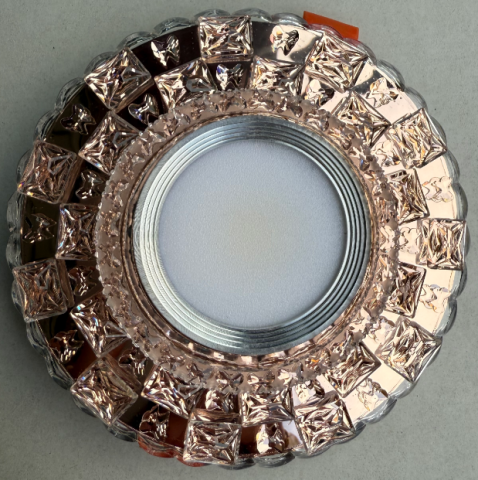 Spot LED ORBITA, 5W, Rotund, Lumina Rece / Calda, Bronz Antichizat, Rasina si Sticla [3]