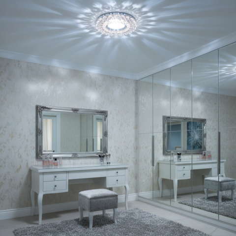 Produse Alessandro - Spot LED ORBITA, 5W, Rotund, Lumina Rece / Calda, Bronz Antichizat, Rasina si Sticla