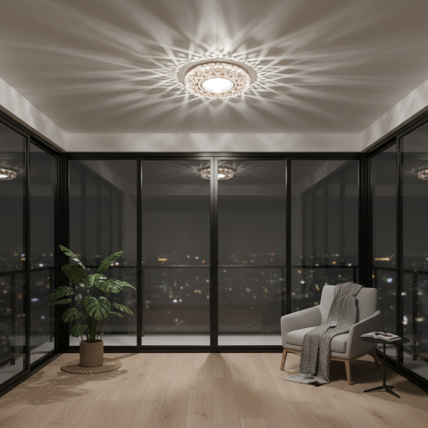 Produse Alessandro - Spot LED ORBITA, 5W, Rotund, Lumina Rece / Calda, Bronz Antichizat, Rasina si Sticla