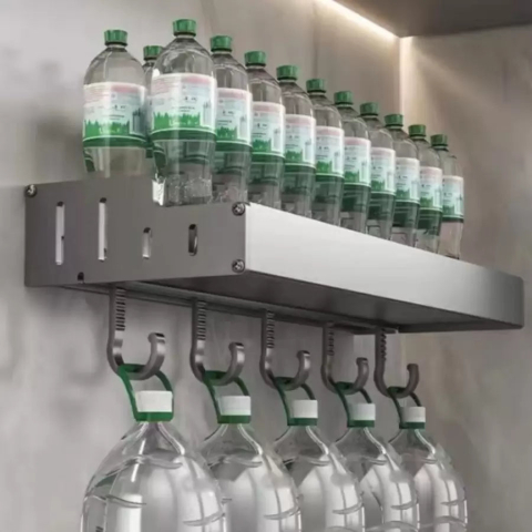 Obiecte sanitare - Suport Accesorii 39cm Aluminiu Gri Inchis