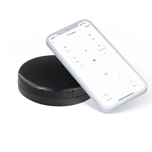 Telecomanda WiFI IR Tellur Smart, senzor temperatura si umiditate, USB C, Negru