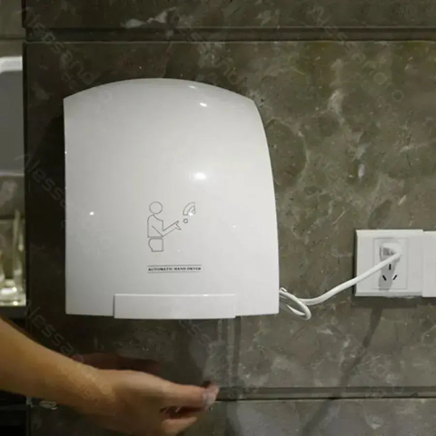 Uscatoare de maini - Uscator de Maini cu Senzor, 1800W, Alb, Abs