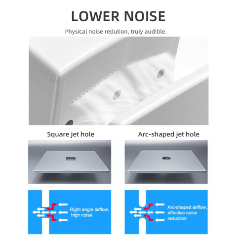 Uscator de maini cu Senzor, 2000W, ABS, Negru 2029BK [2]
