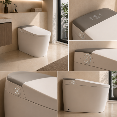 Vas WC YUKON, Versiunea Premium, Cu Design Modern, Alb [1]