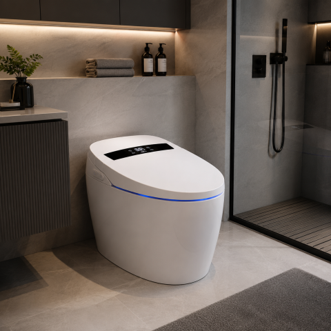 Produse Alessandro - Vas WC YUKON, Versiunea Simplificata, Cu Design Modern, Alb
