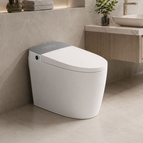 Produse Alessandro - Vas WC YUKON, Versiunea Standard, Cu Design Modern, Alb