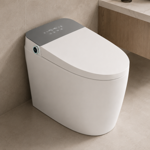 Vas WC YUKON, Versiunea Standard, Cu Design Modern, Alb [1]