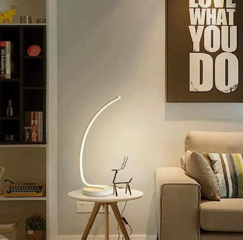 Veioza LED Nemesis, 14W, Lumina Rece/Calda/Neutra, Metal si Acril, Alb [3]