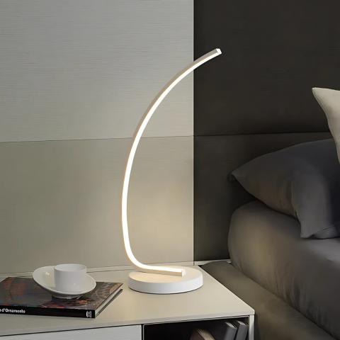 Candelabre LED Cristal Moderne - Veioza LED Nemesis, 14W, Lumina Rece/Calda/Neutra, Metal si Acril, Alb