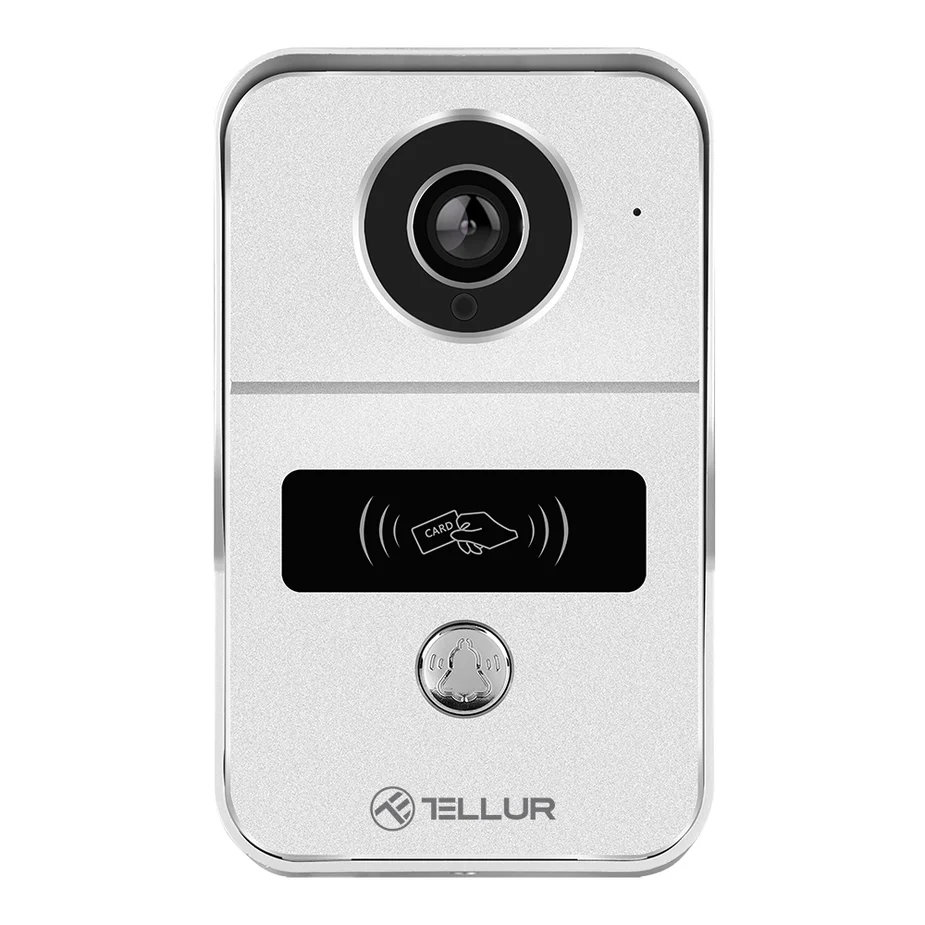 Videointerfoane Smart - Video interfon WiFi Tellur Smart, 1080P, Functie deschidere, Sonerie de interior, gri