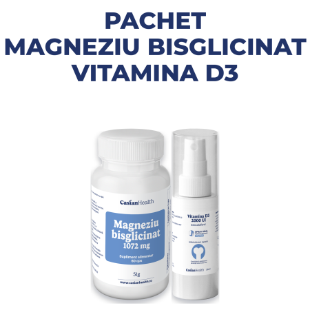 Pachete promo - Pachet Magneziu bisglicinat si Vitamina D3