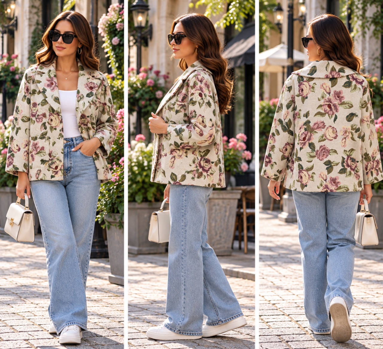 Sacou floral elegant, rafinament și feminitate! [4]