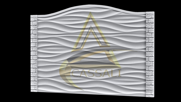 Set Matrite Gard cu Stalpi Valuri Line [2]