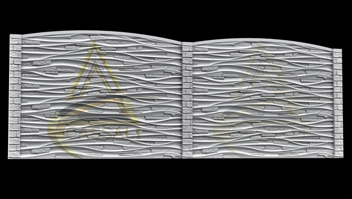 Set Matrite Gard cu Stalpi PIATRA in VALURI [2]