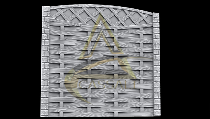 Set Matrite Gard cu Stalpi SCANDURA IMPLETITA [3]