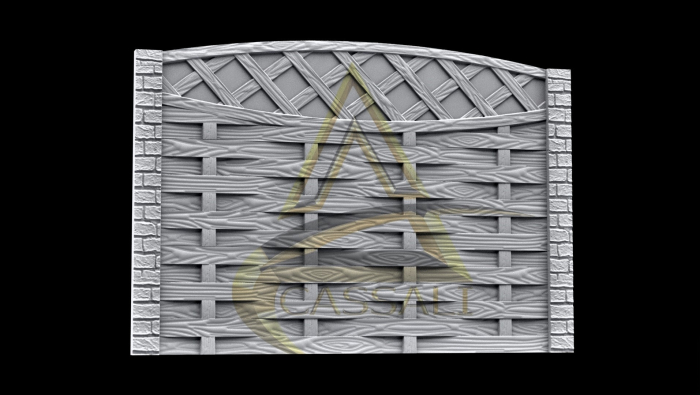 Set Matrite Gard cu Stalpi SCANDURA IMPLETITA [2]