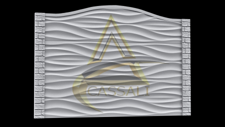 Set Matrite Gard cu Stalpi Valuri Line [2]