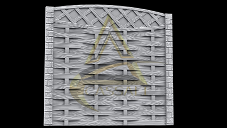 Set Matrite Gard cu Stalpi SCANDURA IMPLETITA [2]