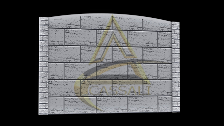 Set Matrite Gard cu Stalpi - Set Matrite Gard cu Stalpi TRAVERTIN