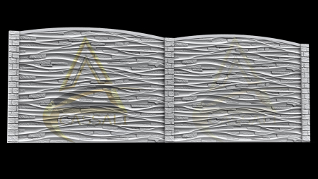 Set Matrite Gard fara Stalpi PIATRA in VALURI [1]