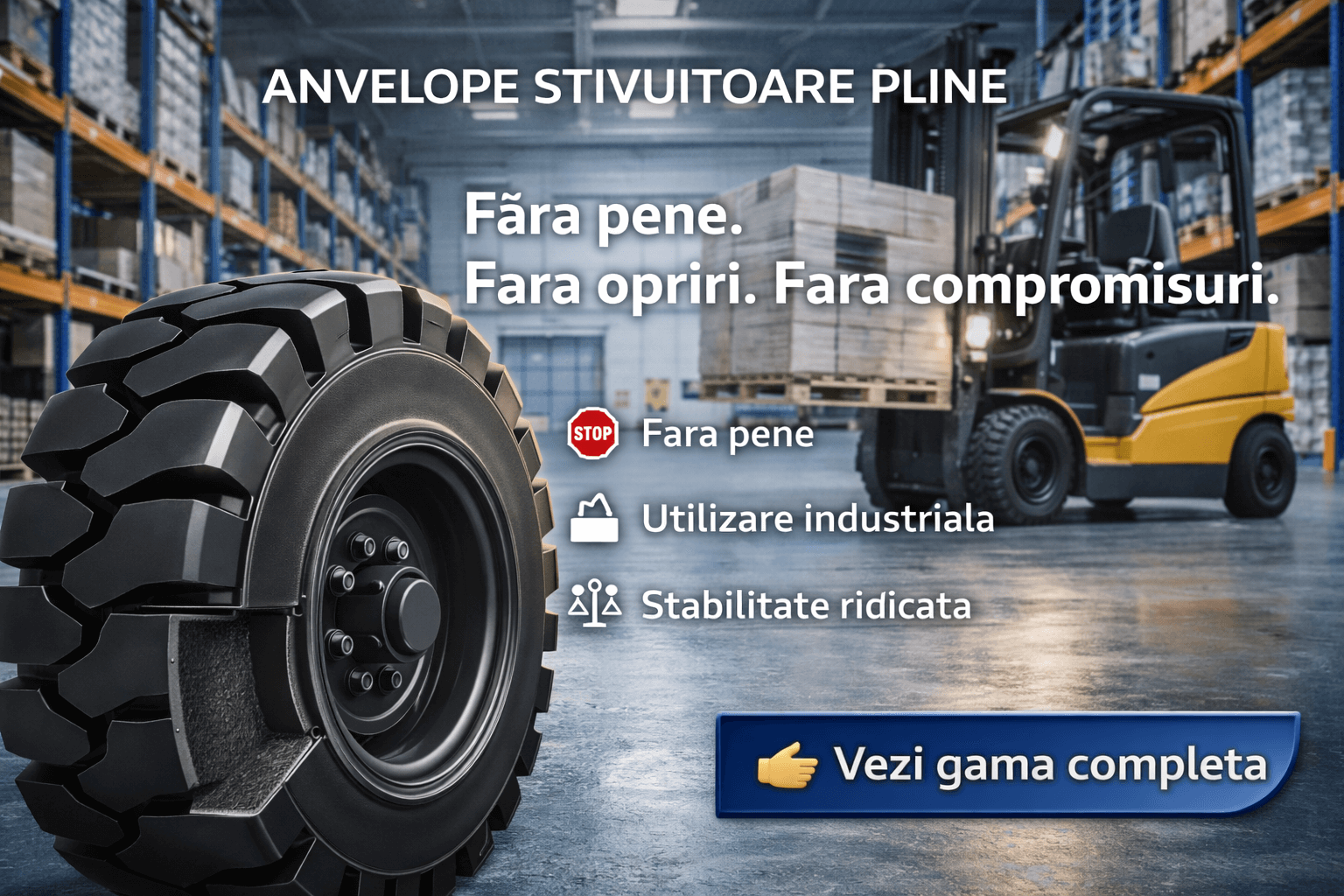 Anvelope pline stivuitoare