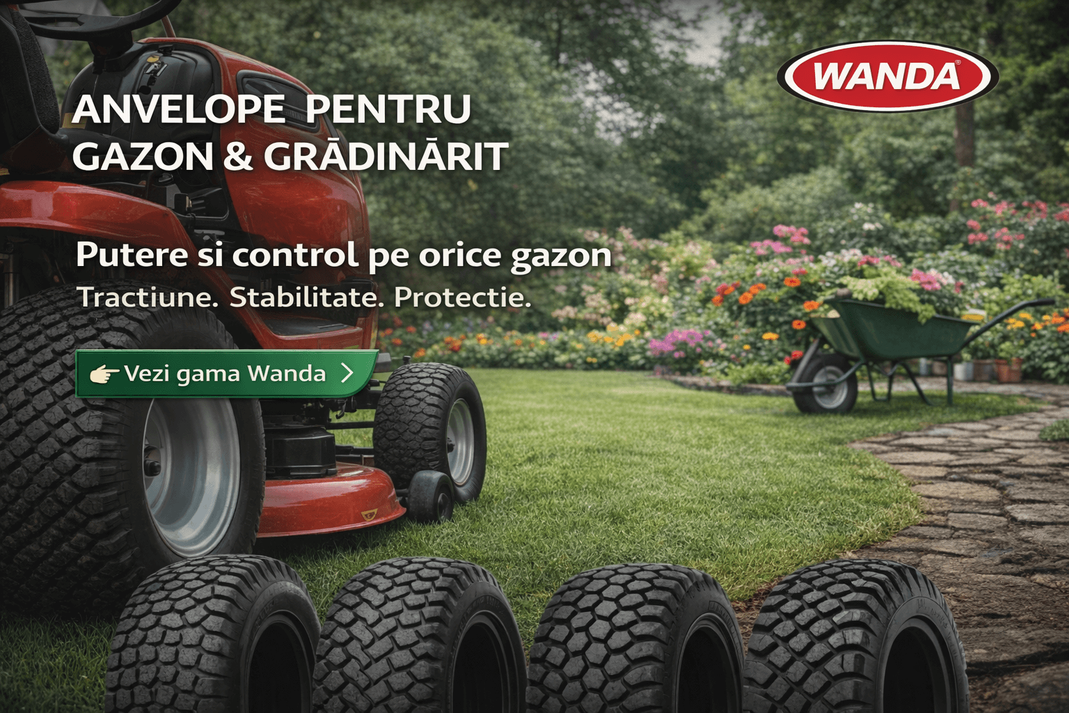 Anvelope pentru gazon & gradinarit