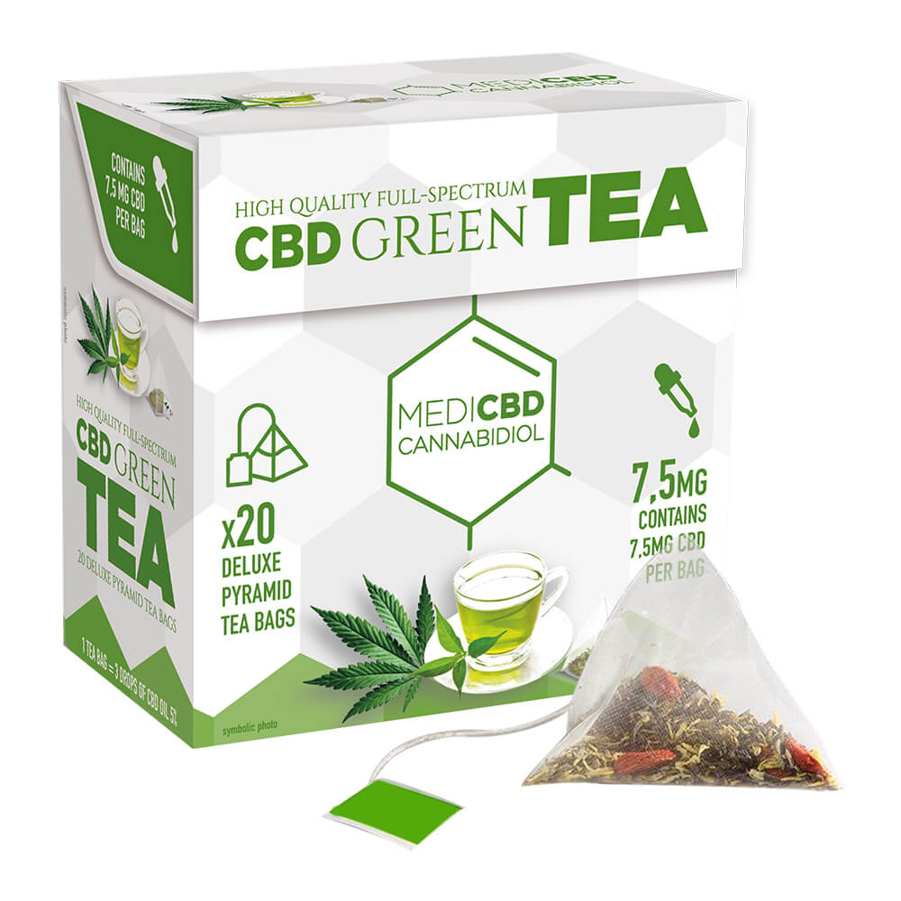 Ceai Verde MediCBD 7.5mg CBD (20 plicuri) [1]