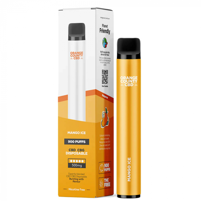 Vaporizator CBD + CBG, Orange County CBD, Mango Ice, 500mg [1]