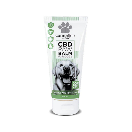 CBD Caini și Pisici - Balsam CBD Cannaline pentru Lăbuțele Câinilor 200mg (100ml)