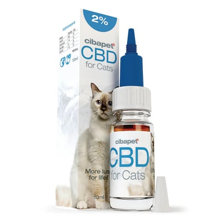 CBD Caini și Pisici - Ulei CBD pentru Pisici 2% (10ml) - Cibdol