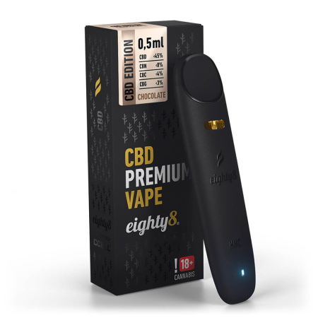 Vaporizatoare CBD - Vaporizator CBD Eighty8 Chocolate 45% CBD 0,5 ml