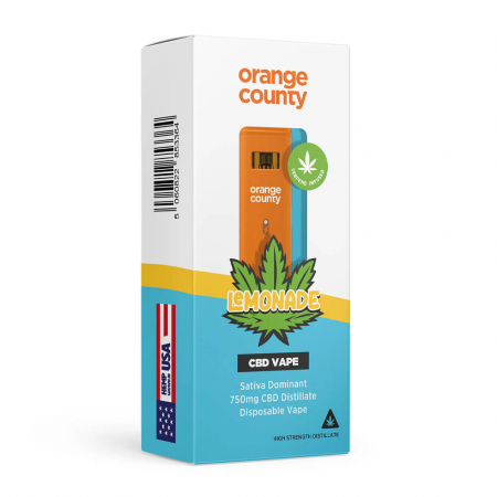 Vaporizator CBD, Orange County CBD, Lemonade, 750mg [1]