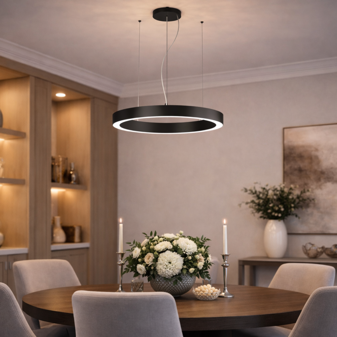 Arelux AM01WW SBK – Corp LED inelar Ø60cm, 38W, alb cald [2]