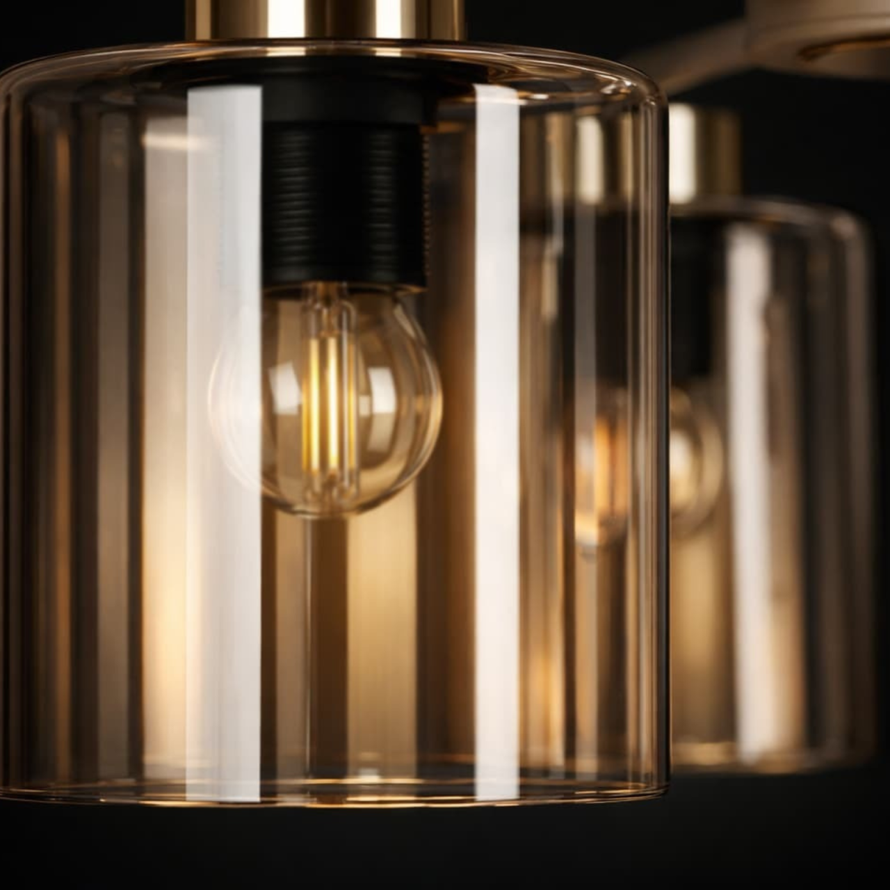 Lampă de tavan K-5812 VANES 5xE27 bej auriu – design elegant [3]