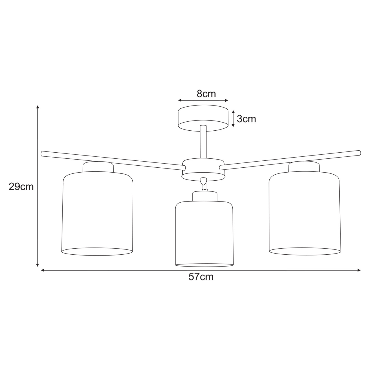 Lampă de tavan K-5811 VANES 2xE27 aurie – design modern elegant [5]