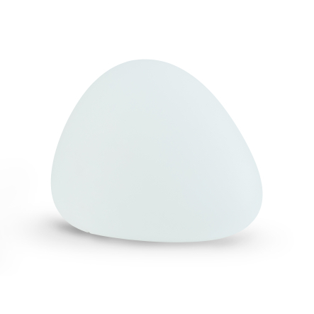 Lampă portabilă STONE S – decor grădină alb, IP44, E27 [1]