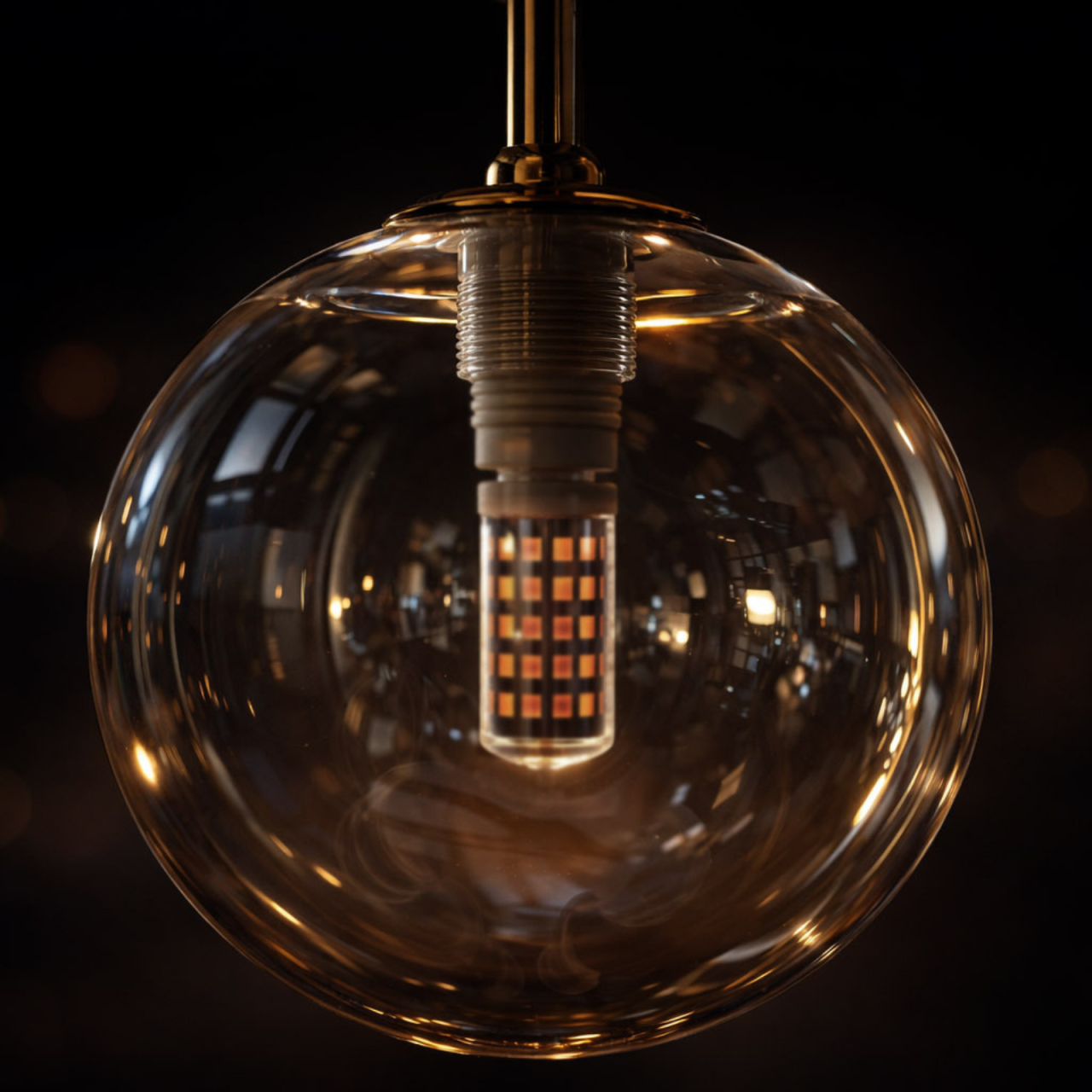 Lampă suspendată K-5561 GALAXY 5xG9 negru auriu [3]