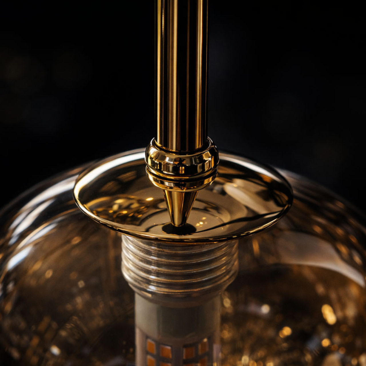 Lampă suspendată K-5561 GALAXY 5xG9 negru auriu [2]