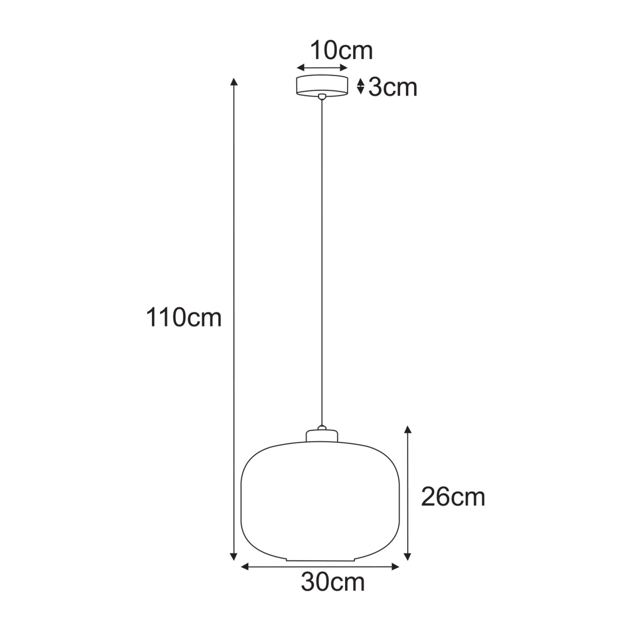 Lampă suspendată K-5641 SPARTA negru E27 – design simplu modern [4]