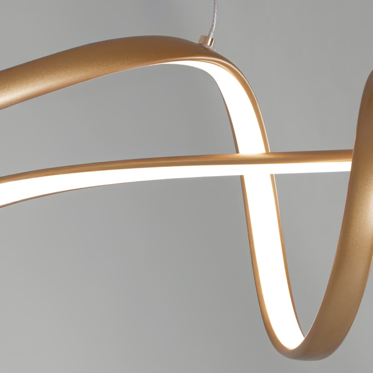 Lampă suspendată LED SNOW K-8235 - auriu [3]